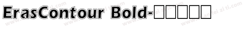ErasContour Bold字体转换